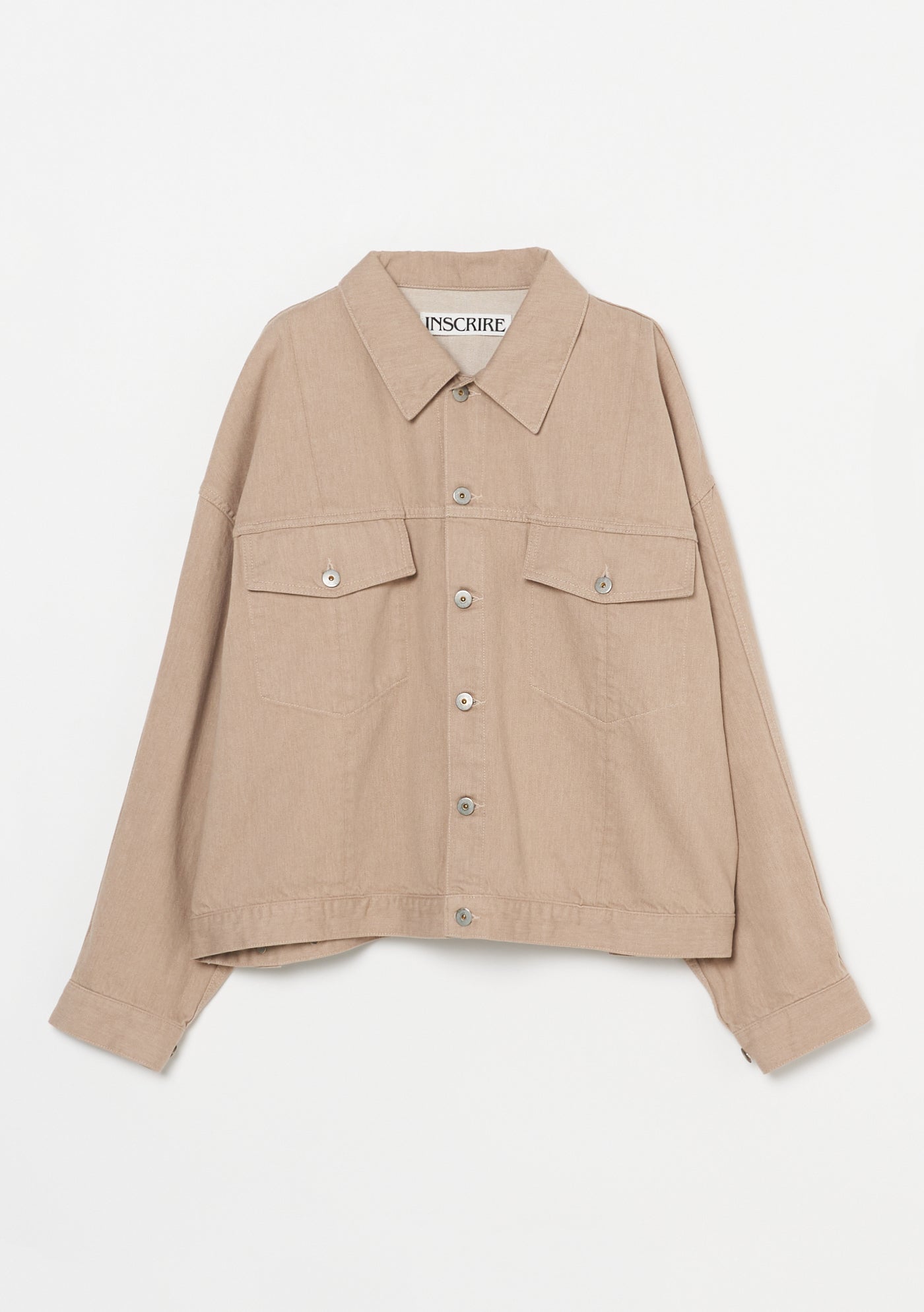 Color Denim Wide Jacket – INSCRIRE