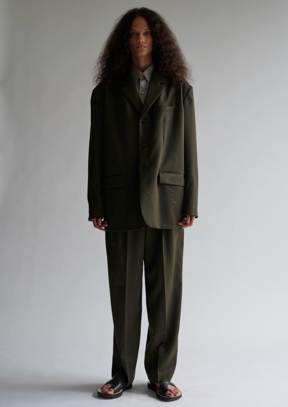 Wool Back Open Jacket – INSCRIRE