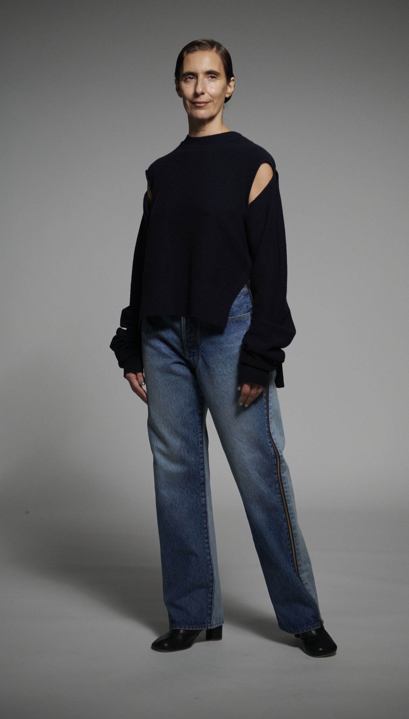 Side Zip Denim – INSCRIRE