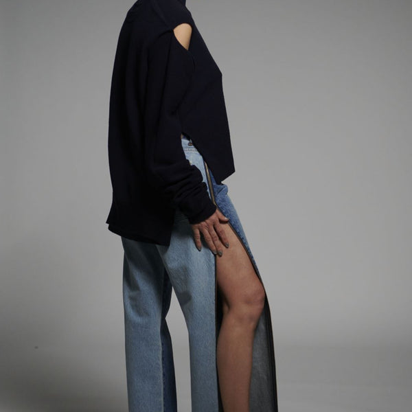 Side Zip Denim – INSCRIRE