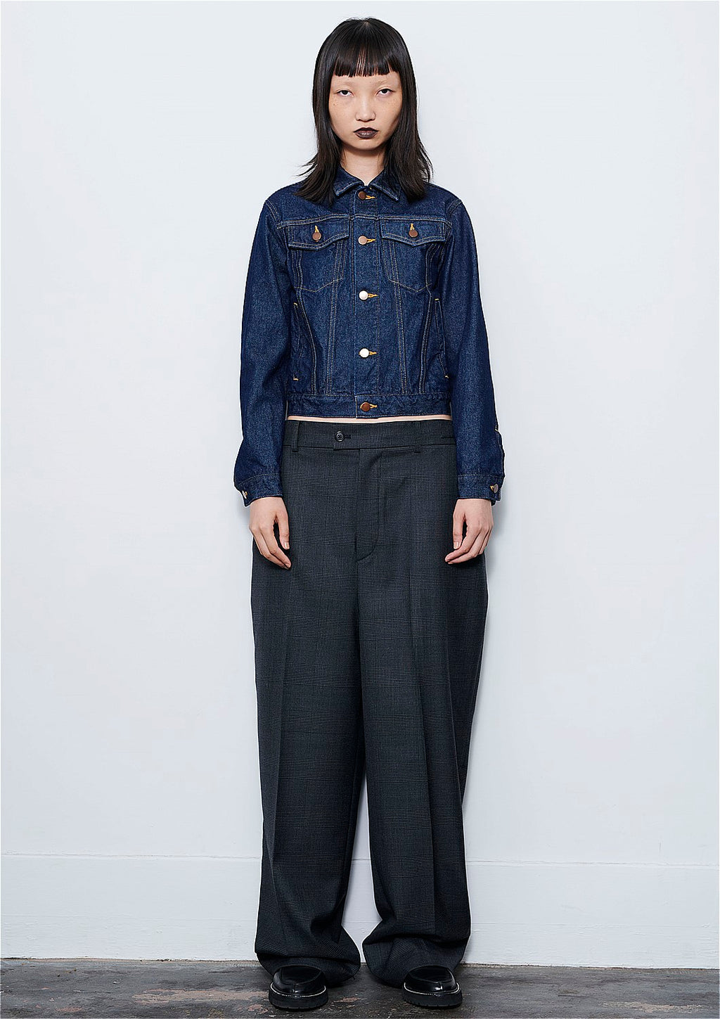 Oversized Pants CHARCOAL CHECK – INSCRIRE