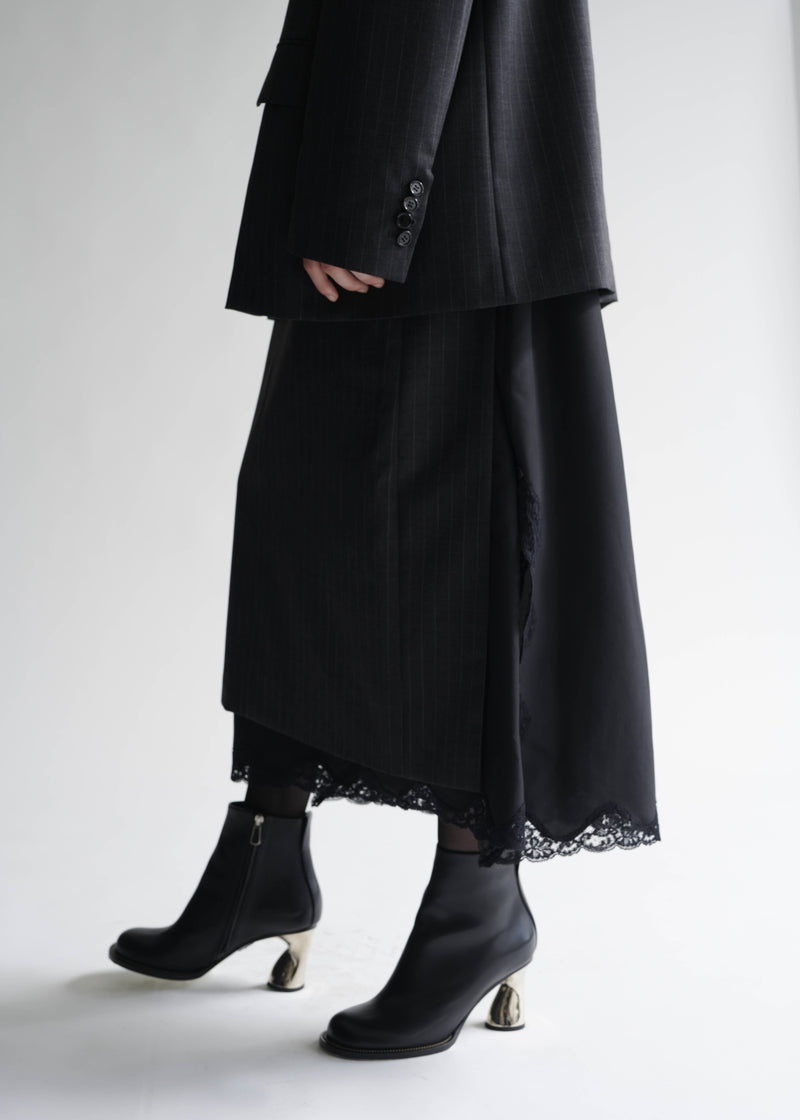 【25SS PRE ORDER】Wool Layered Skirt