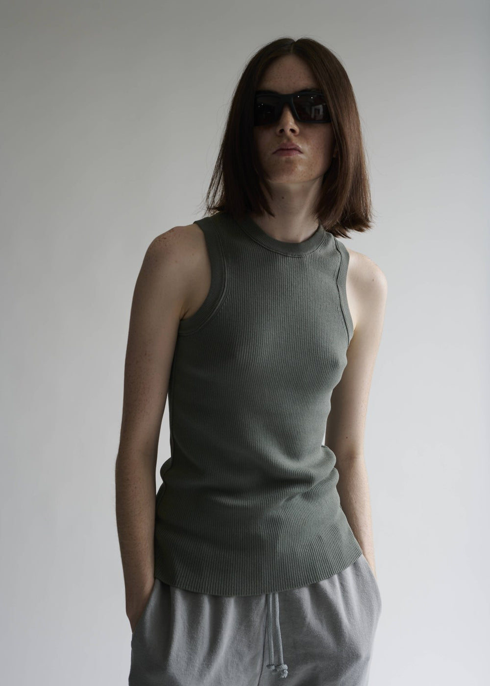 Cotton Rib Tank Top – INSCRIRE