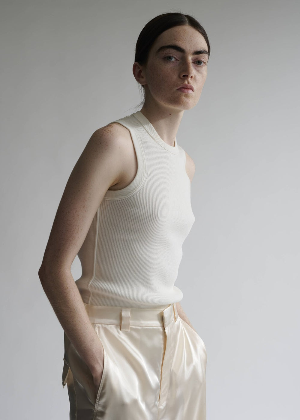 Cotton Rib Tank Top – INSCRIRE