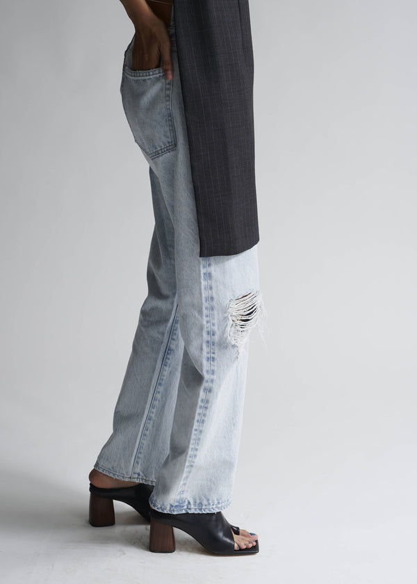 Crash Straight Denim【LIGHT BLUE】
