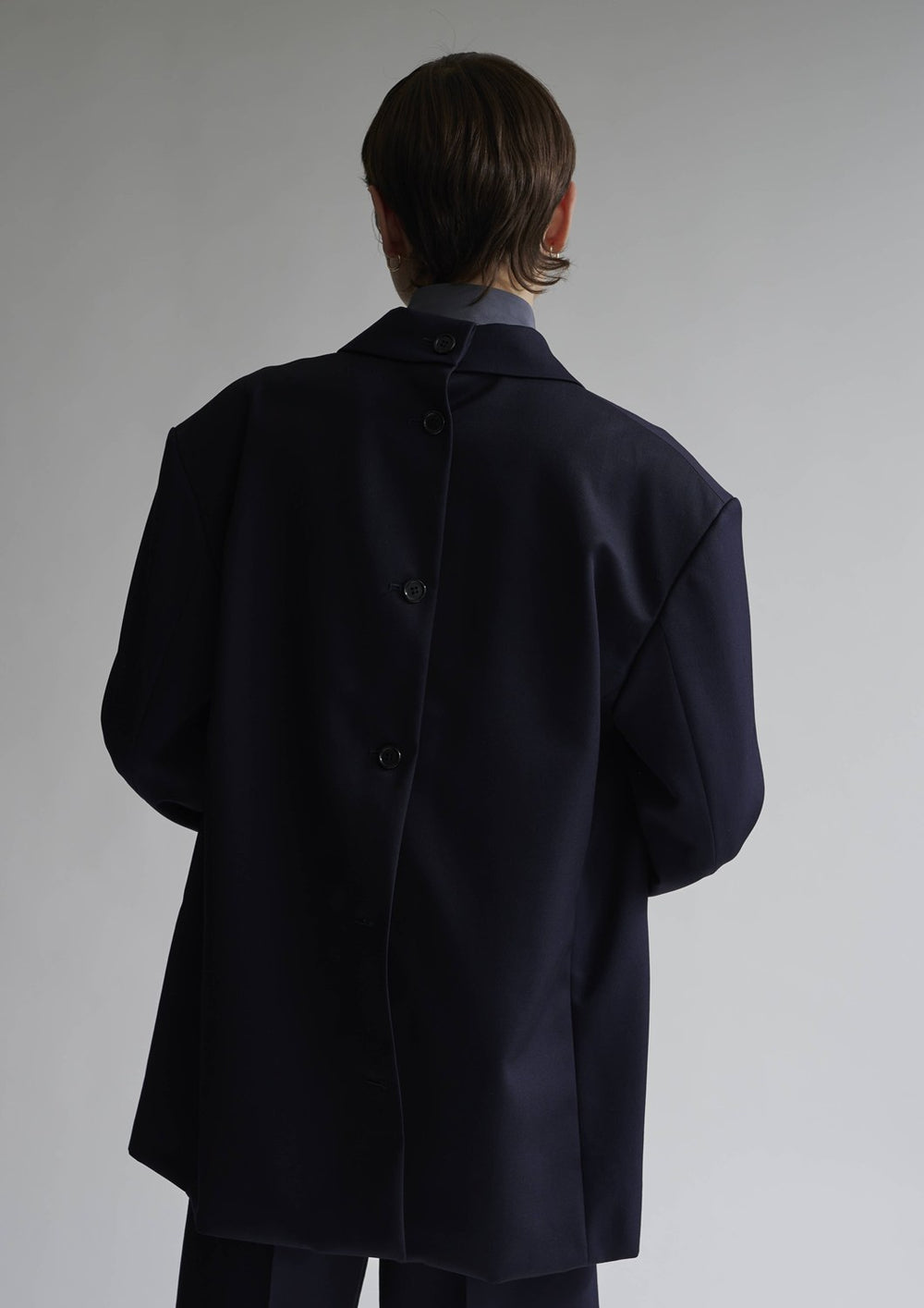 Wool Back Open Jacket – INSCRIRE
