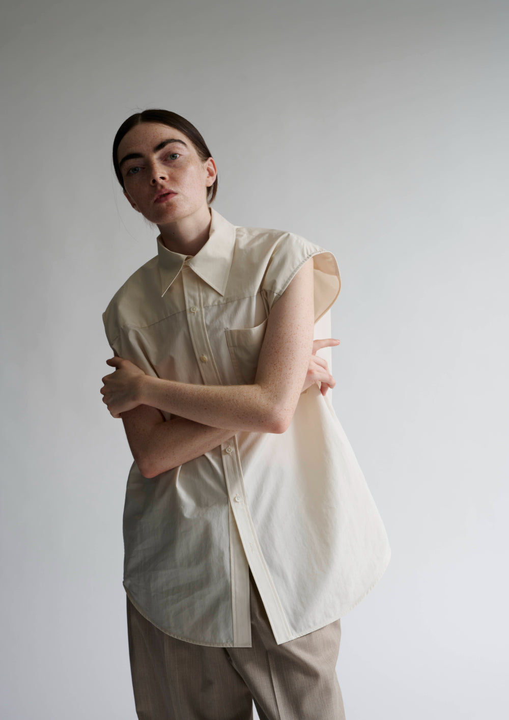 Cotton N/S Shirt – INSCRIRE