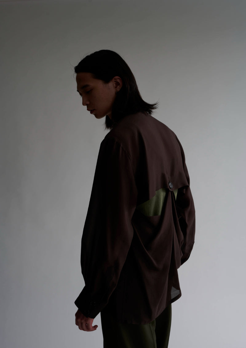 【25SS PRE ORDER】Sheer Satin Millitary Jacket