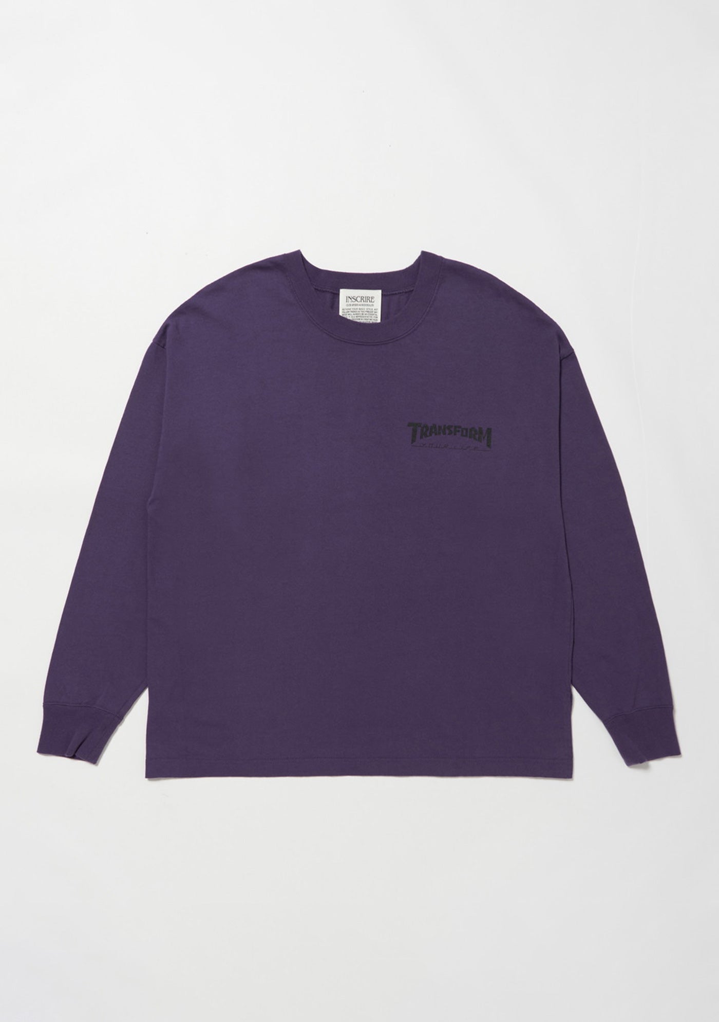 INSCRIRE ネイビー 長袖Tシャツ L Football Tee INSCRIRE Tシャツ長袖 INSCRIRE ネイビー 長袖Tシャツ L Football Tee