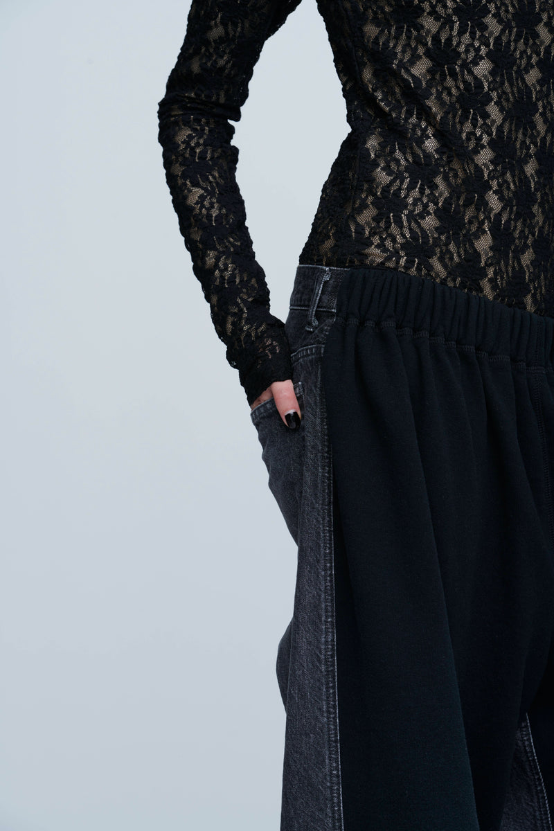 Hybrid Sweat Denim Pants
