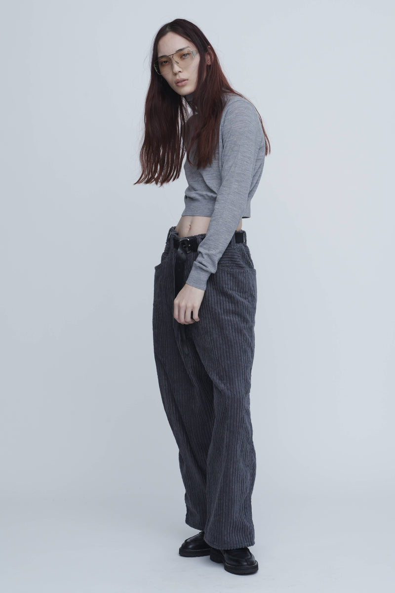 Wool Short Length Turtle Neck　