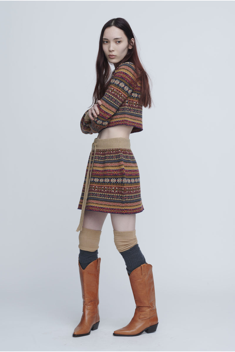 Fairisle Mini Skirt　