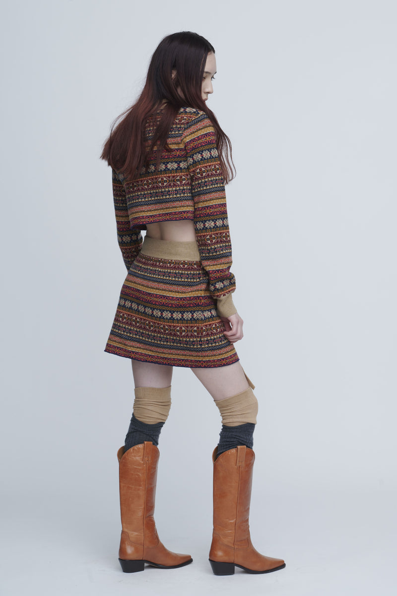 Fairisle Mini Skirt　