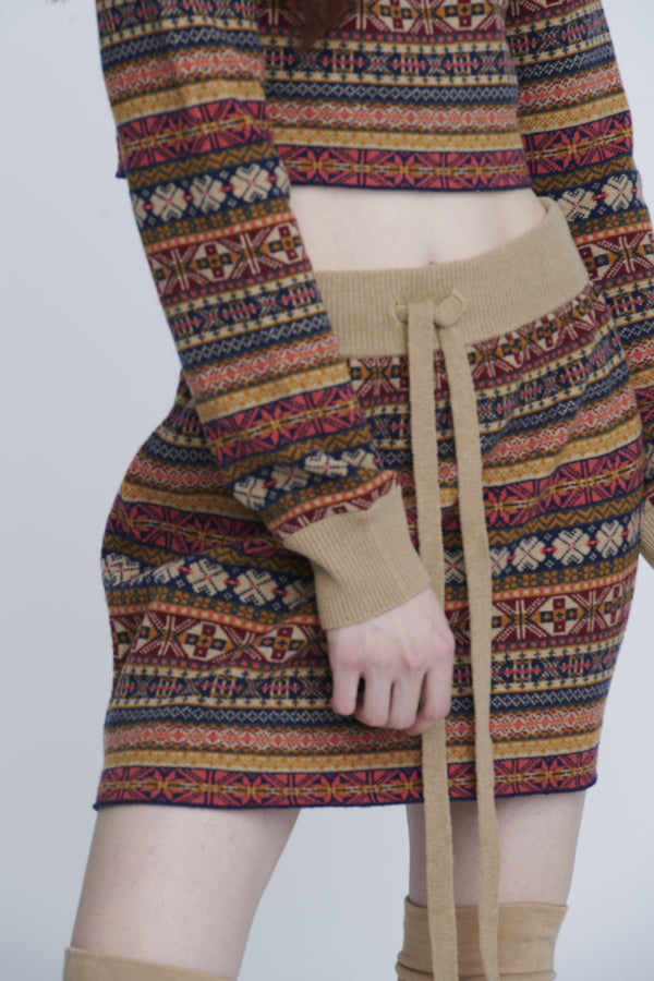 Fairisle Mini Skirt　