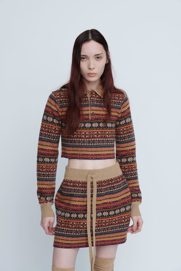 Fairisle Mini Skirt　