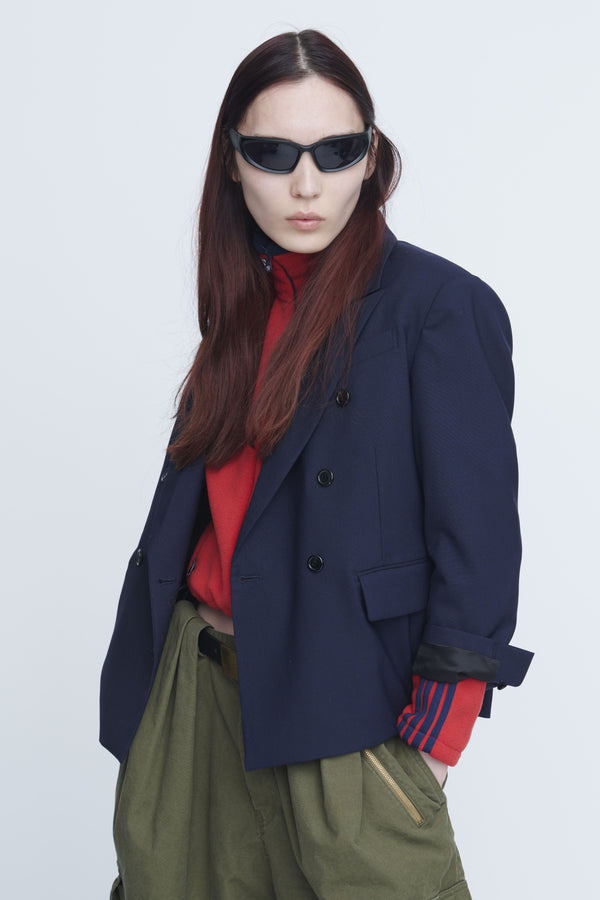 Wool Tight Fit Double Jacket　