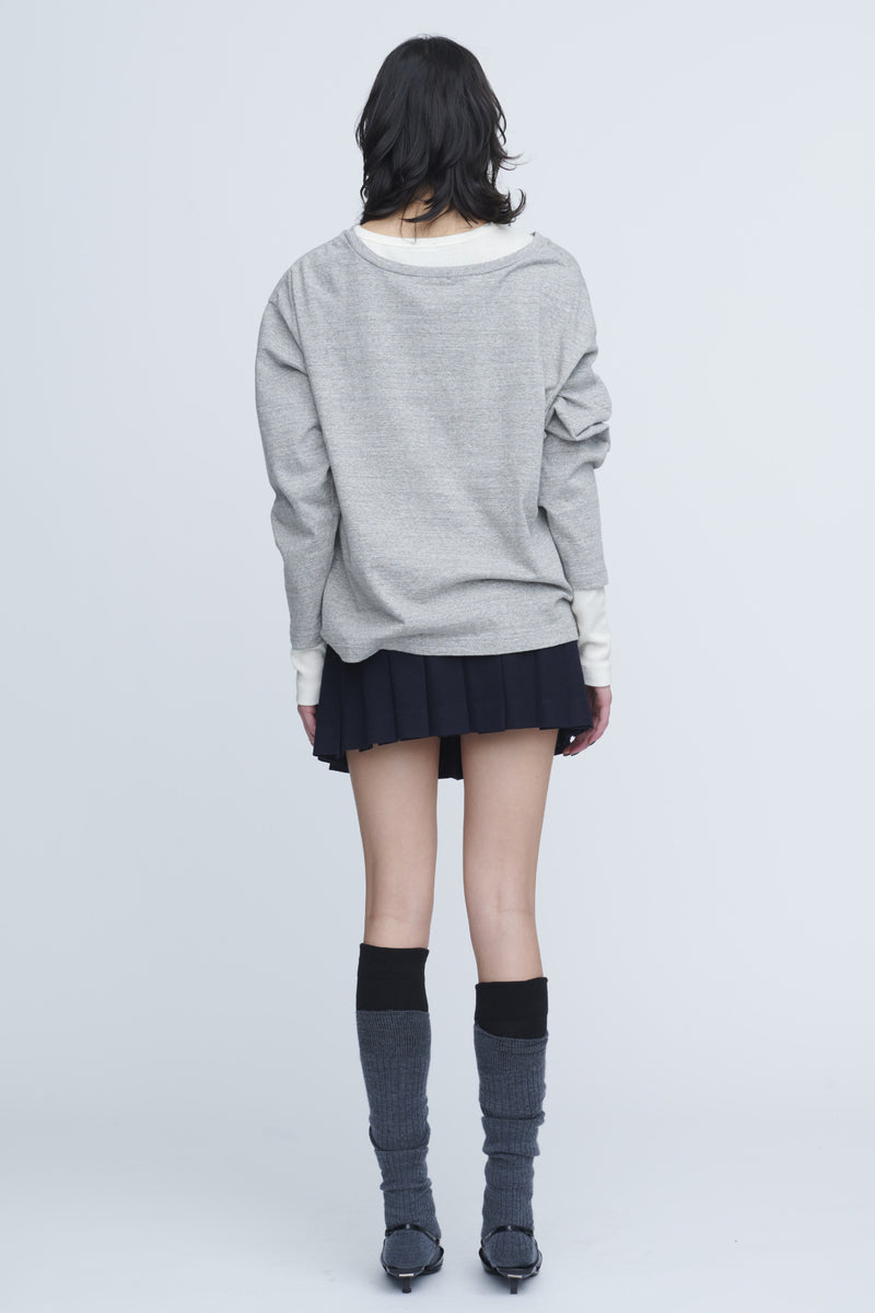 Plating Rib Layered Tee