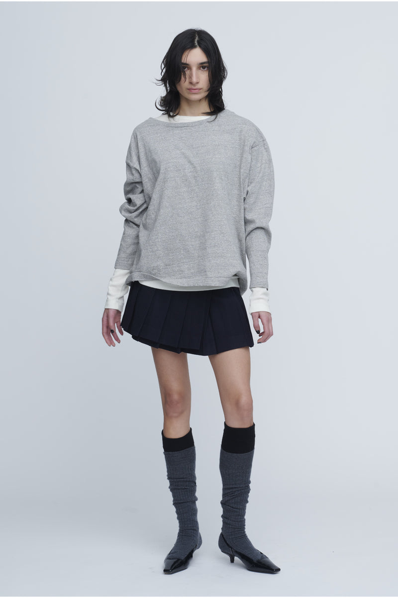 Plating Rib Layered Tee