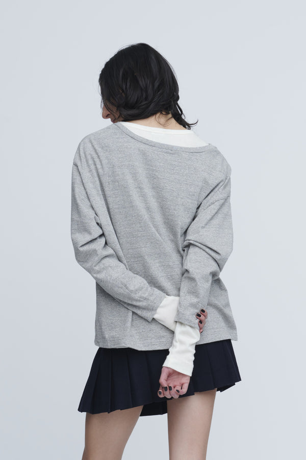 Plating Rib Layered Tee