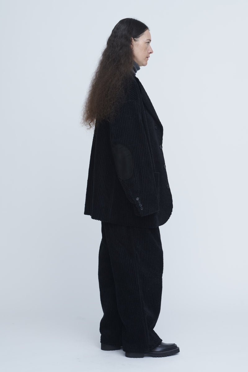 Corduroy Collarless Jacket