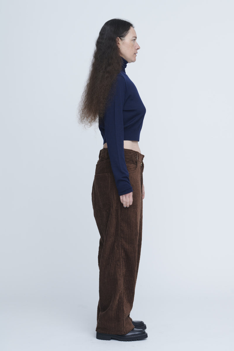 Wool Short Length Turtle Neck　