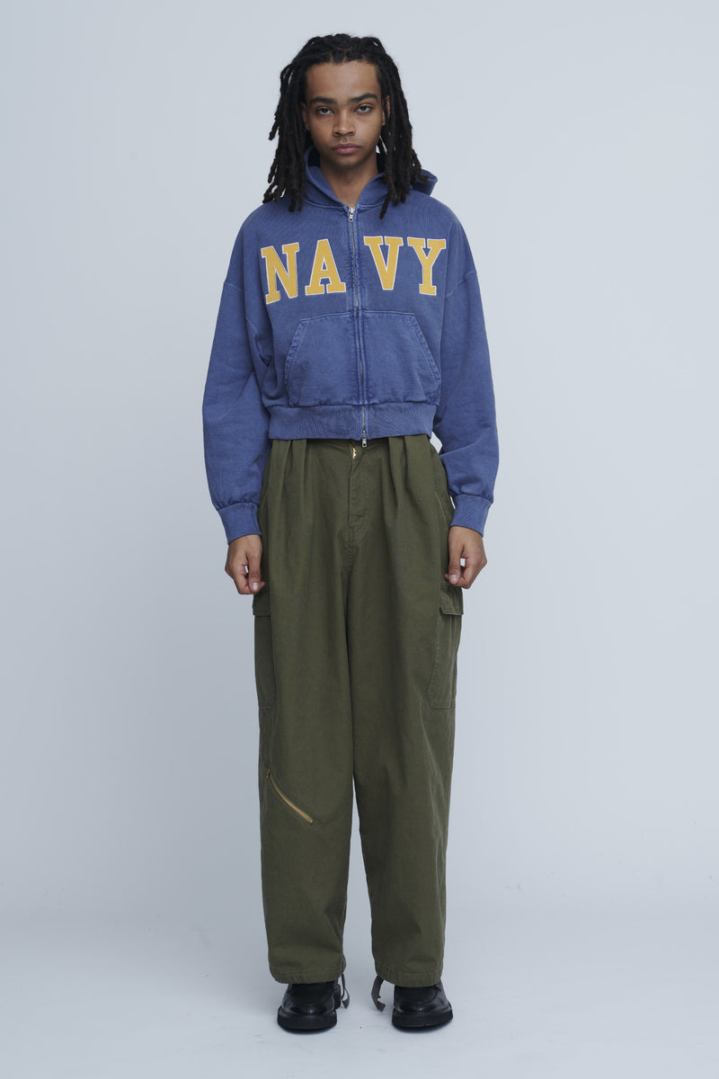 Navy Zip Hoodie　　