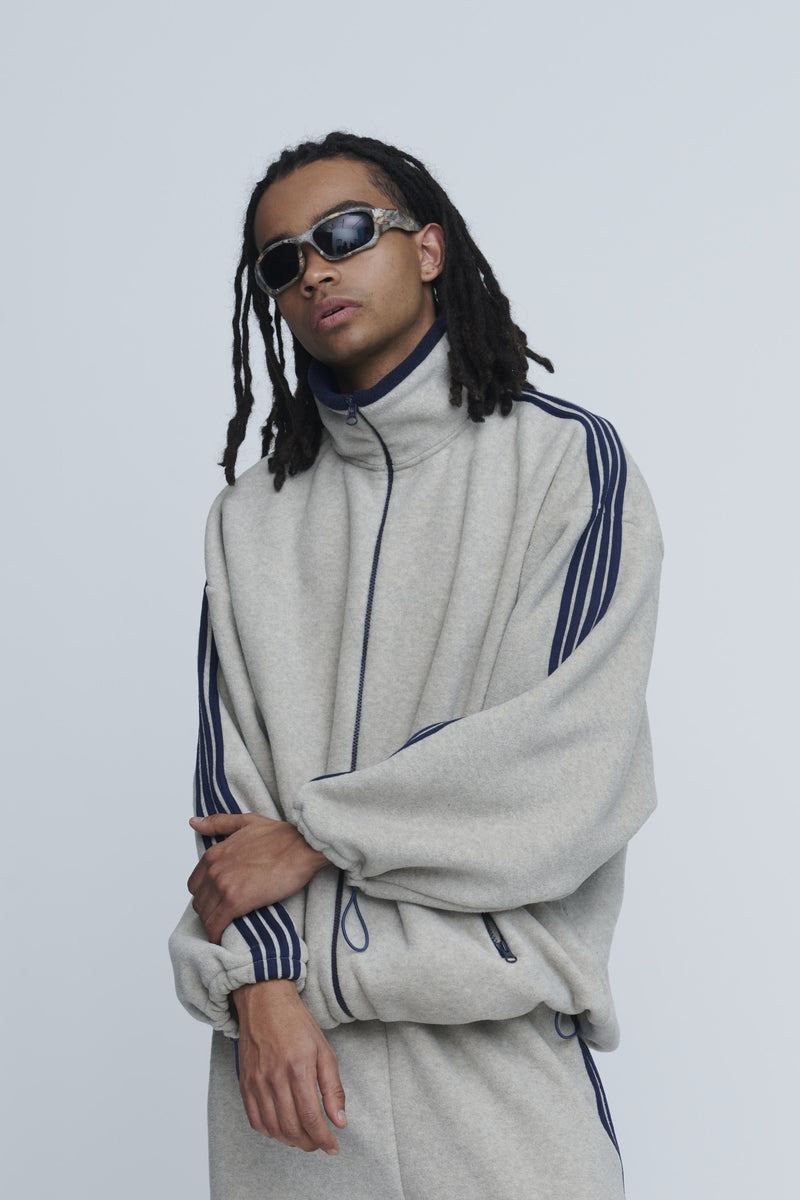 Fleece Loose Fit Track Jacket　