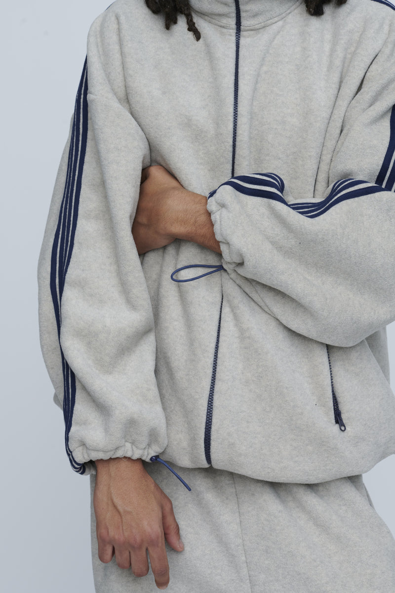 Fleece Loose Fit Track Jacket　