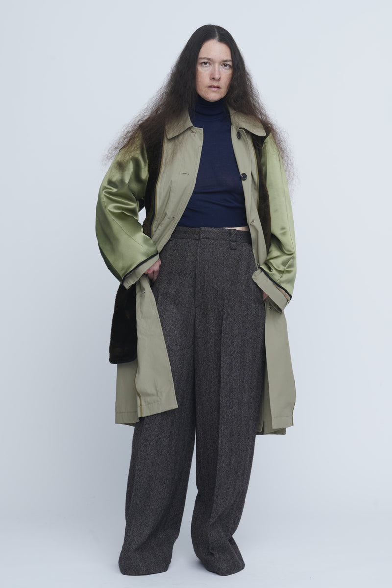 Herringbone High Waist Pants　