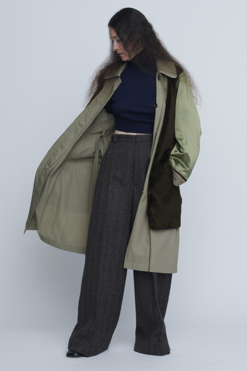 Herringbone High Waist Pants　