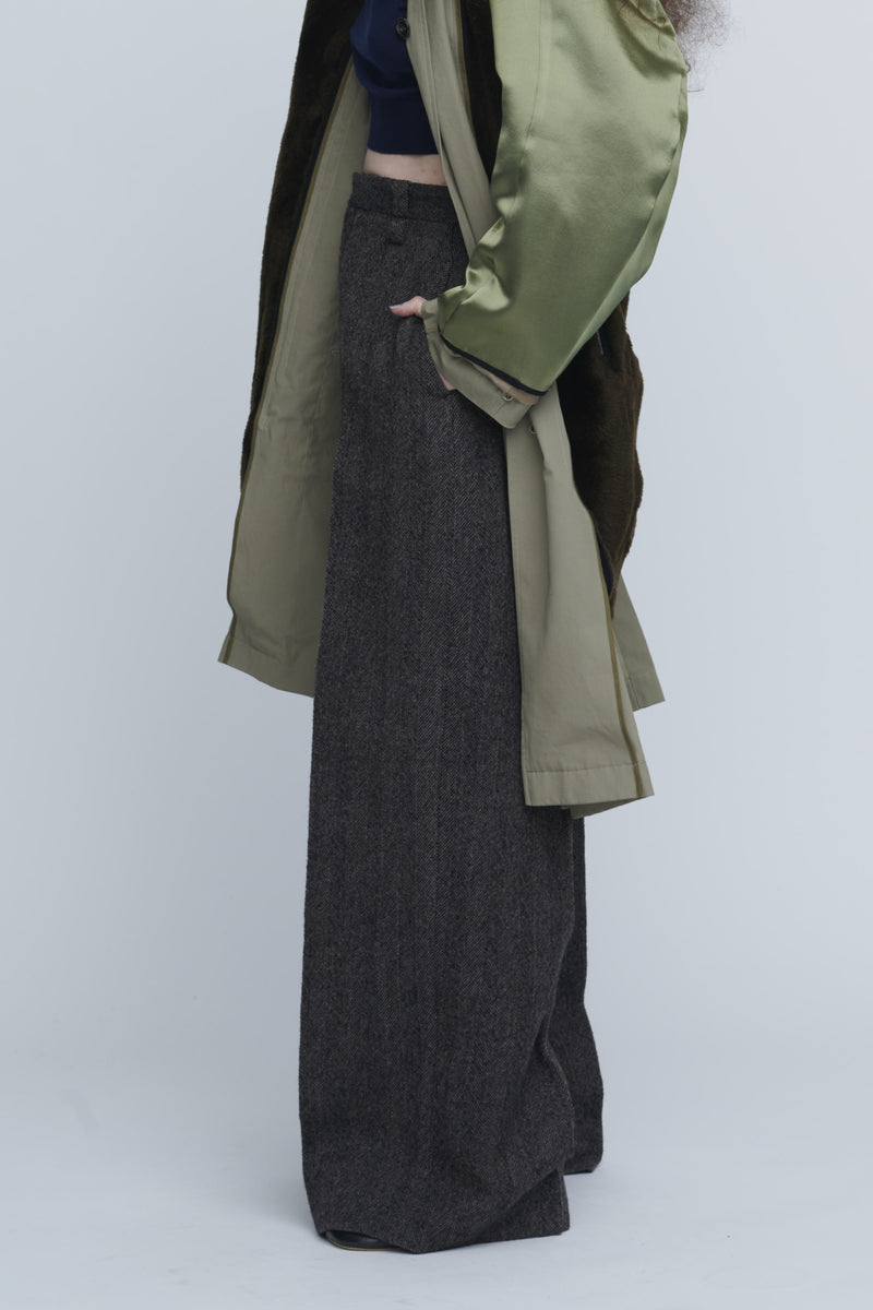 Herringbone High Waist Pants　