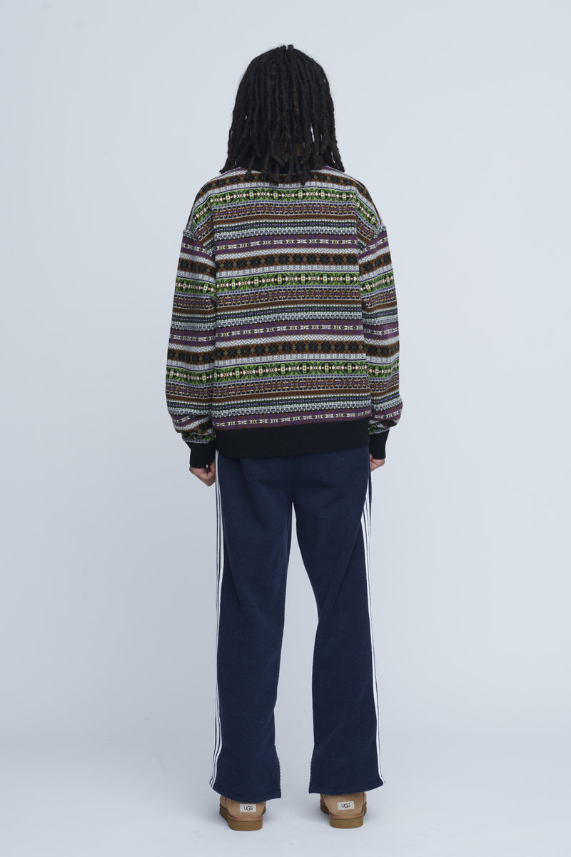 Fairisle Polo Sweater　