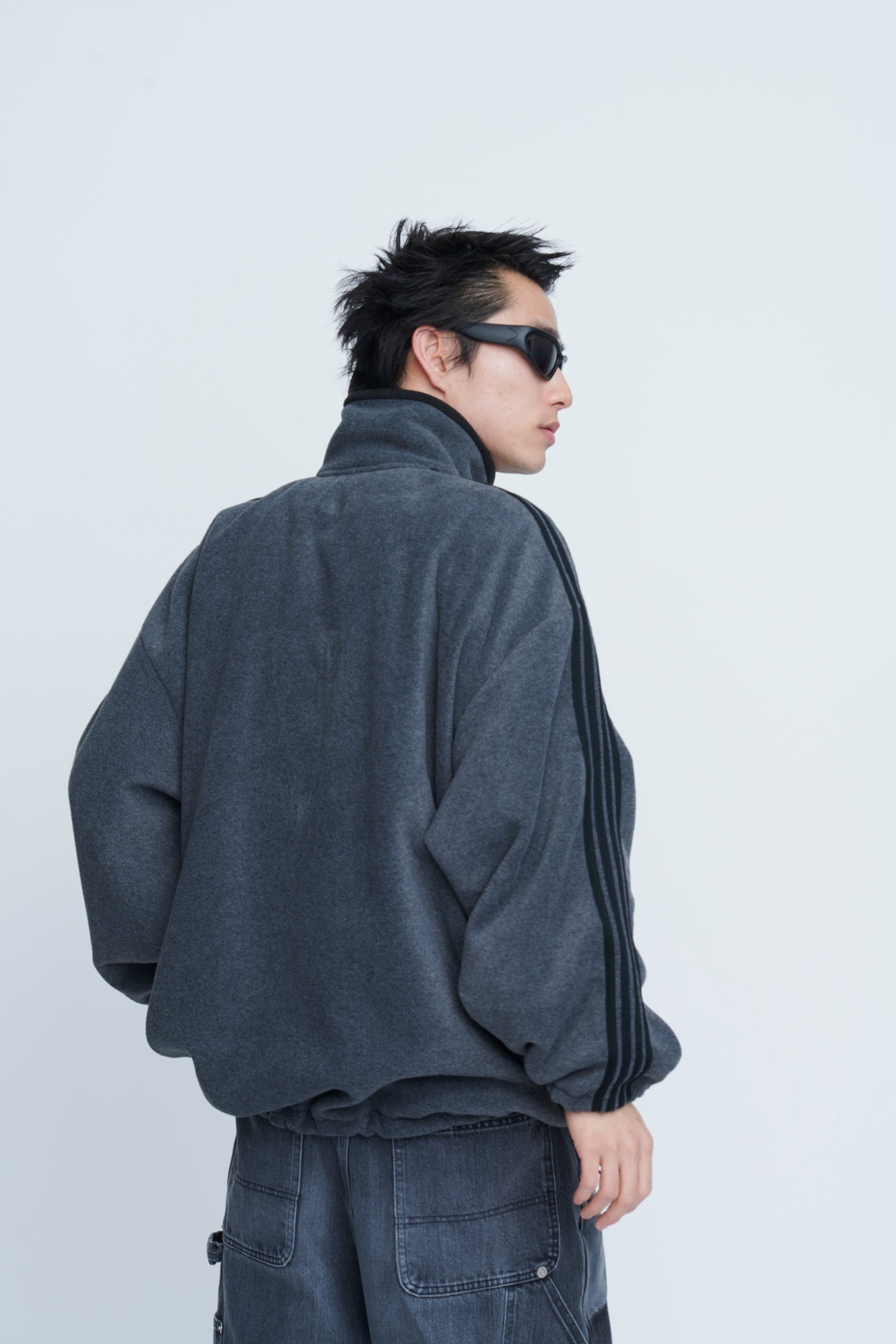 Fleece Loose Fit Track Jacket – INSCRIRE