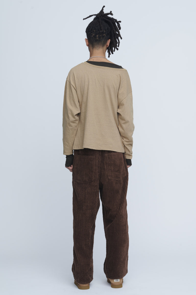Plating Rib Layered Tee