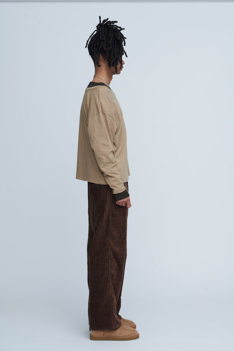 Plating Rib Layered Tee