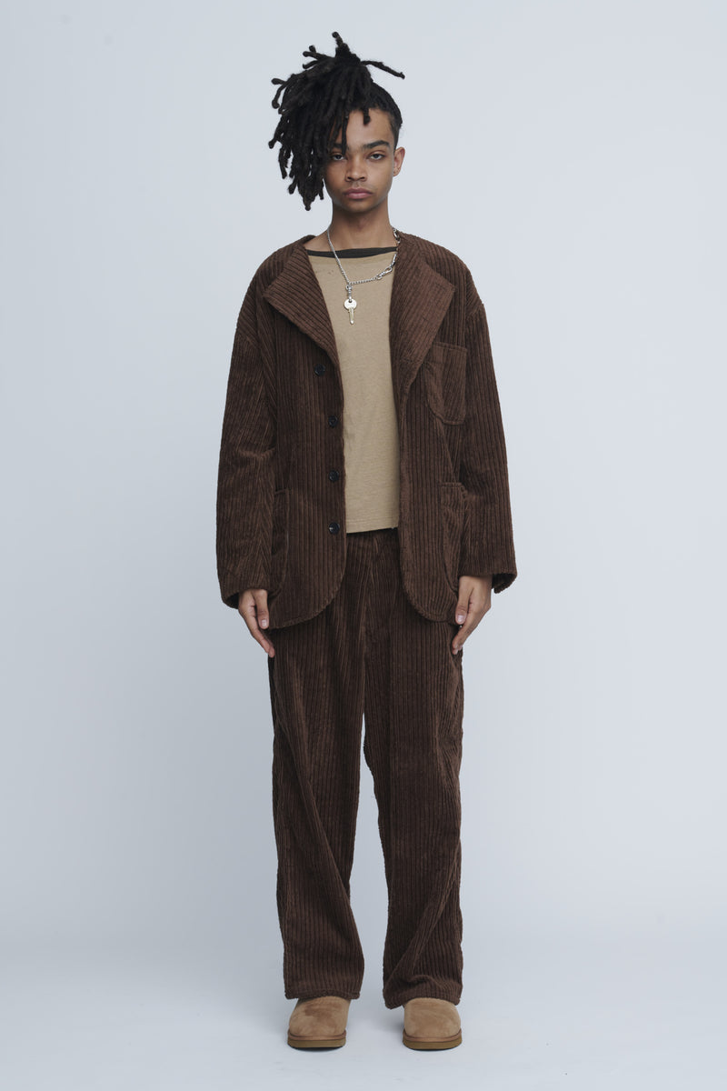 Corduroy Collarless Jacket