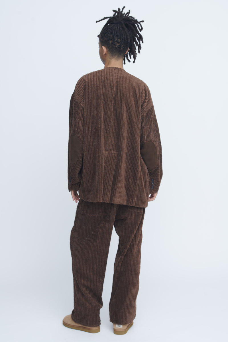 Corduroy Collarless Jacket