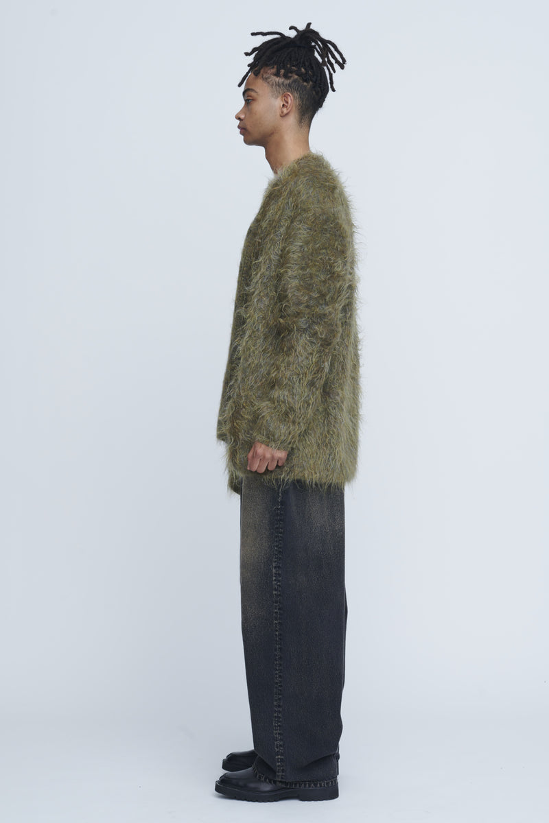 Shaggy V-Neck Cardigan