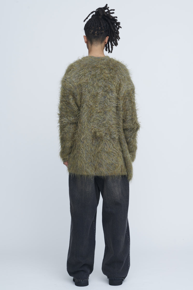 Shaggy V-Neck Cardigan