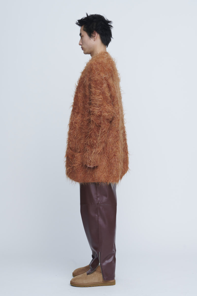 Shaggy V-Neck Cardigan