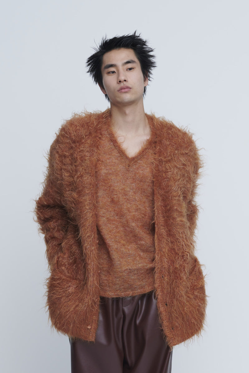 Shaggy V-Neck Pullover