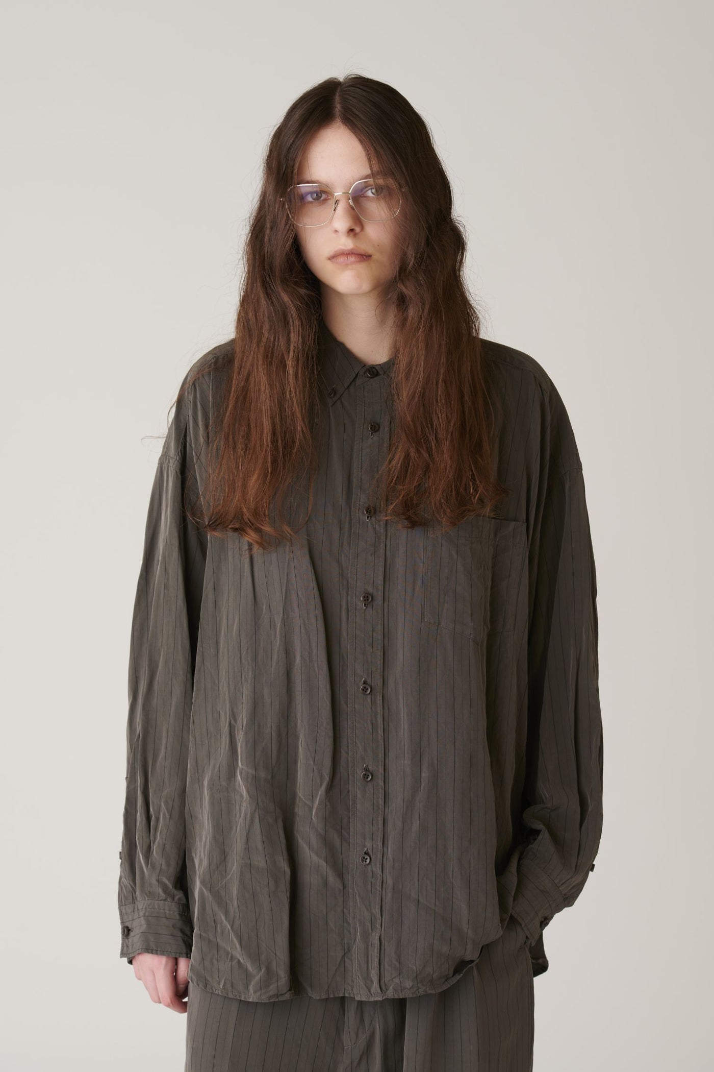 Pre-Order】Stripe Over Size Shirt – INSCRIRE