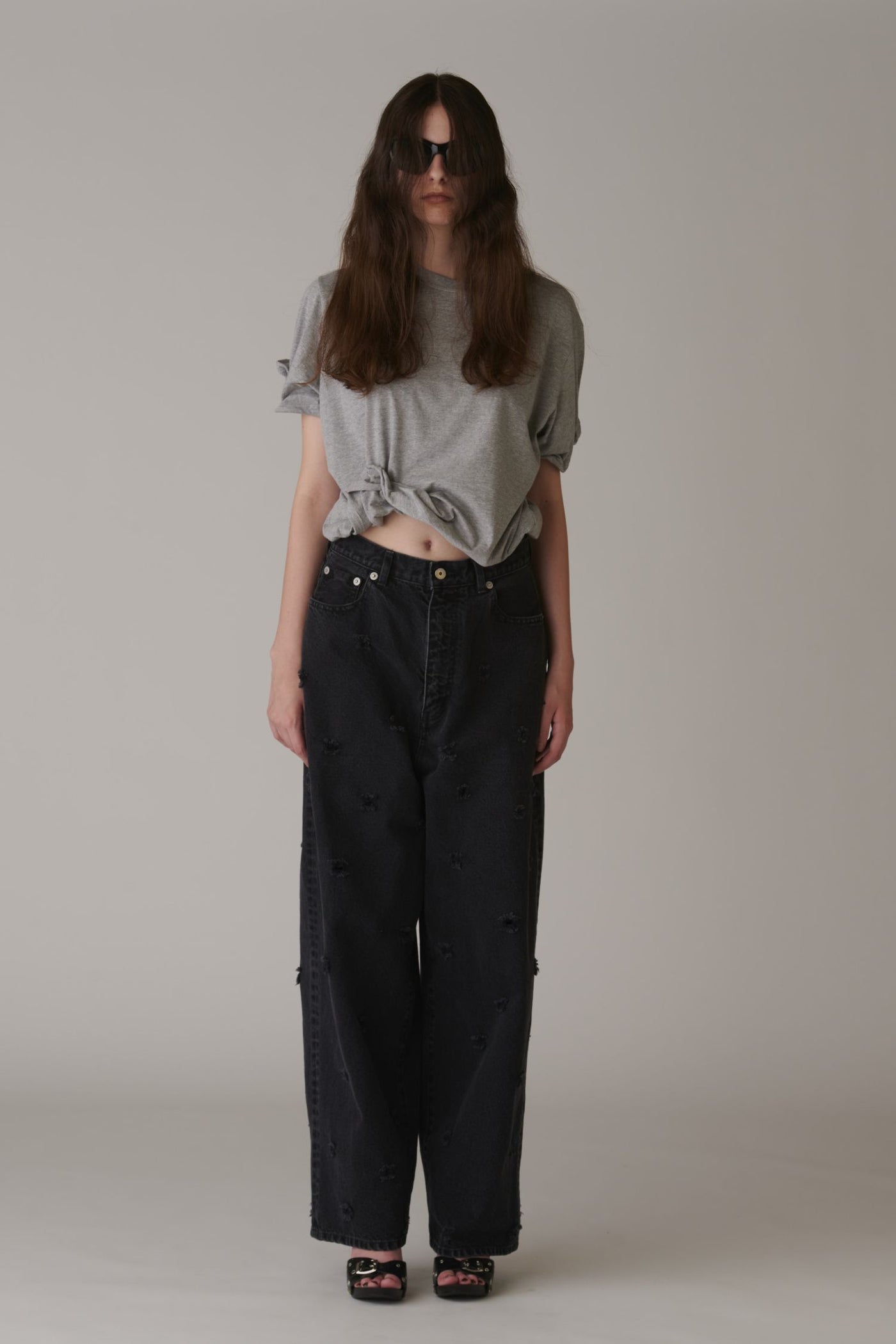 Dot Hole Denim Pants – INSCRIRE