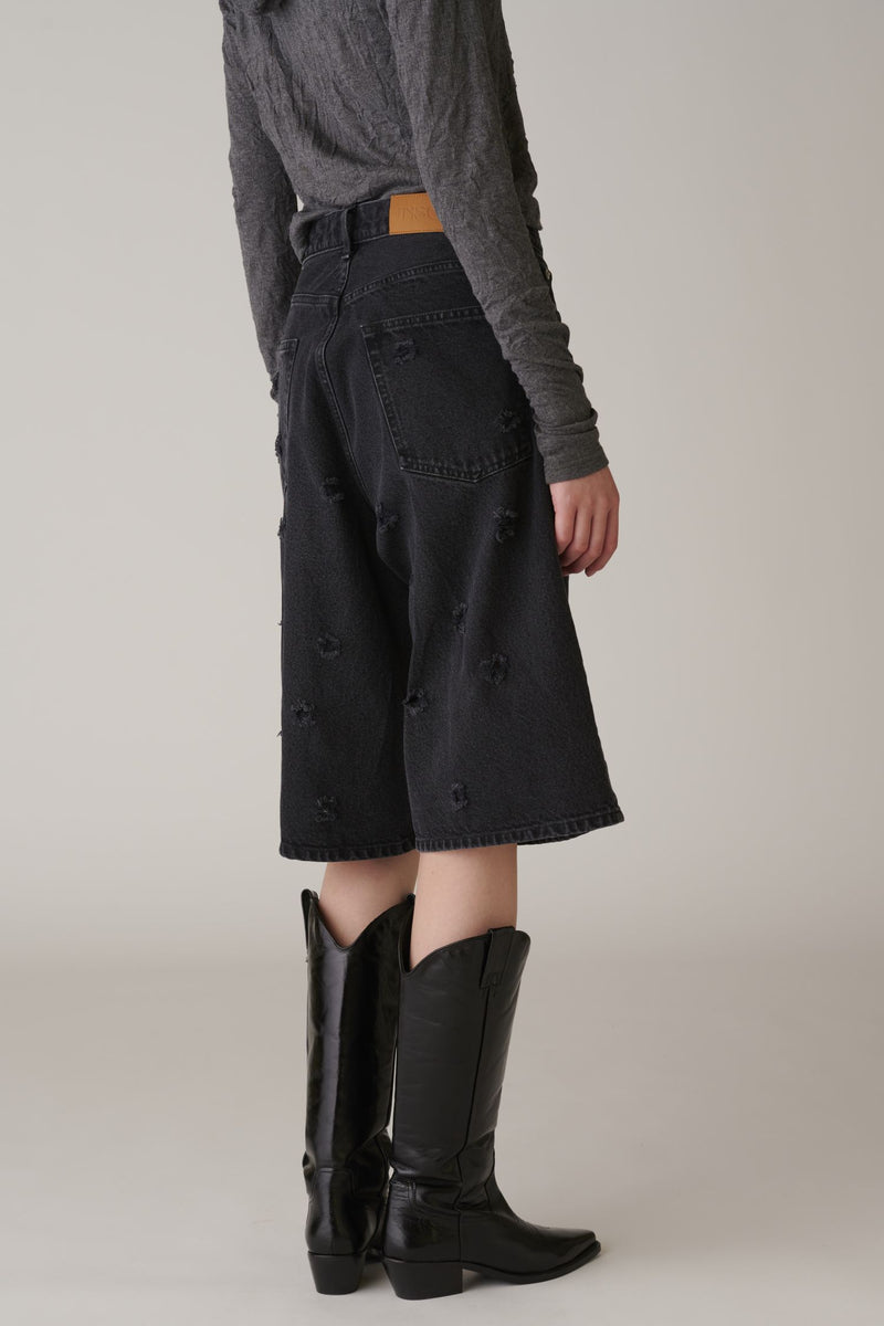 Dot Hole Denim Shorts – INSCRIRE