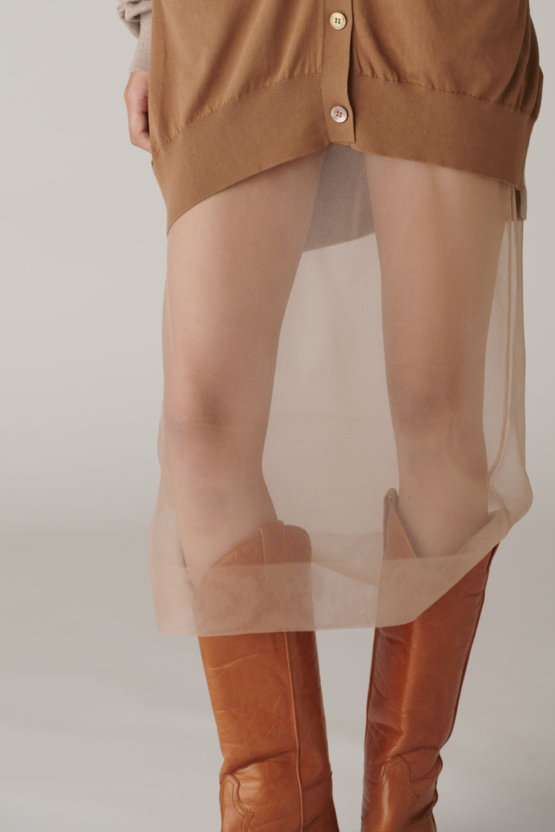 Sheer Knit Skirt – INSCRIRE