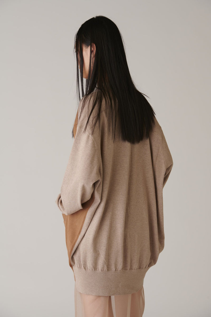 Cotton 16G Over Size V neck Cardigan – INSCRIRE