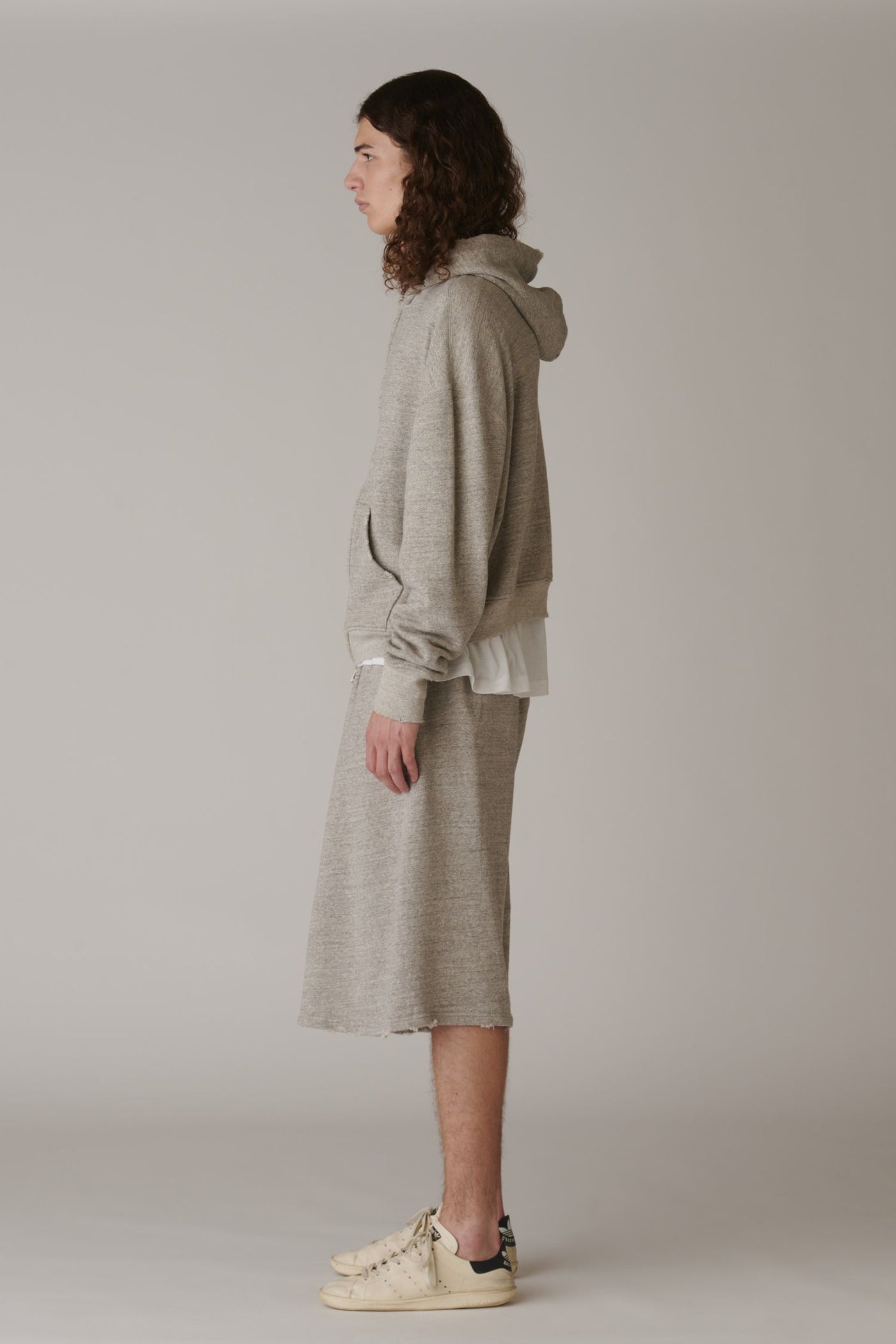 Sweat Half Pants -GREY – INSCRIRE