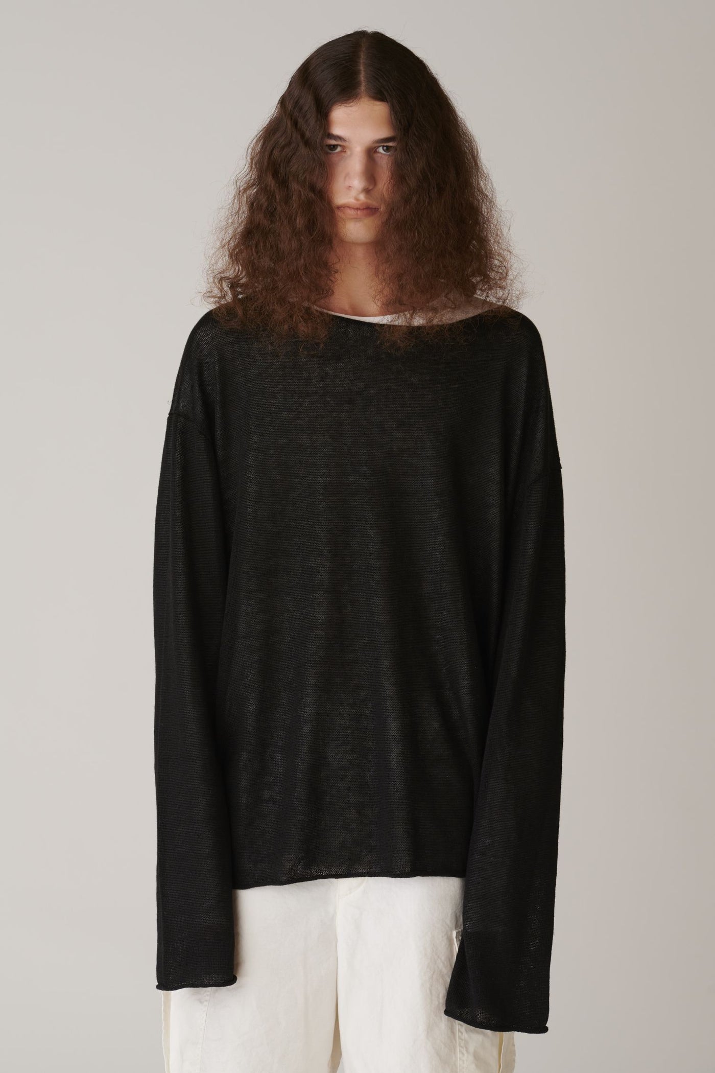 トップス INSCRIRE LINEN OVER SIZE PULL OVER Linen Over Size Pullover – INSCRIRE