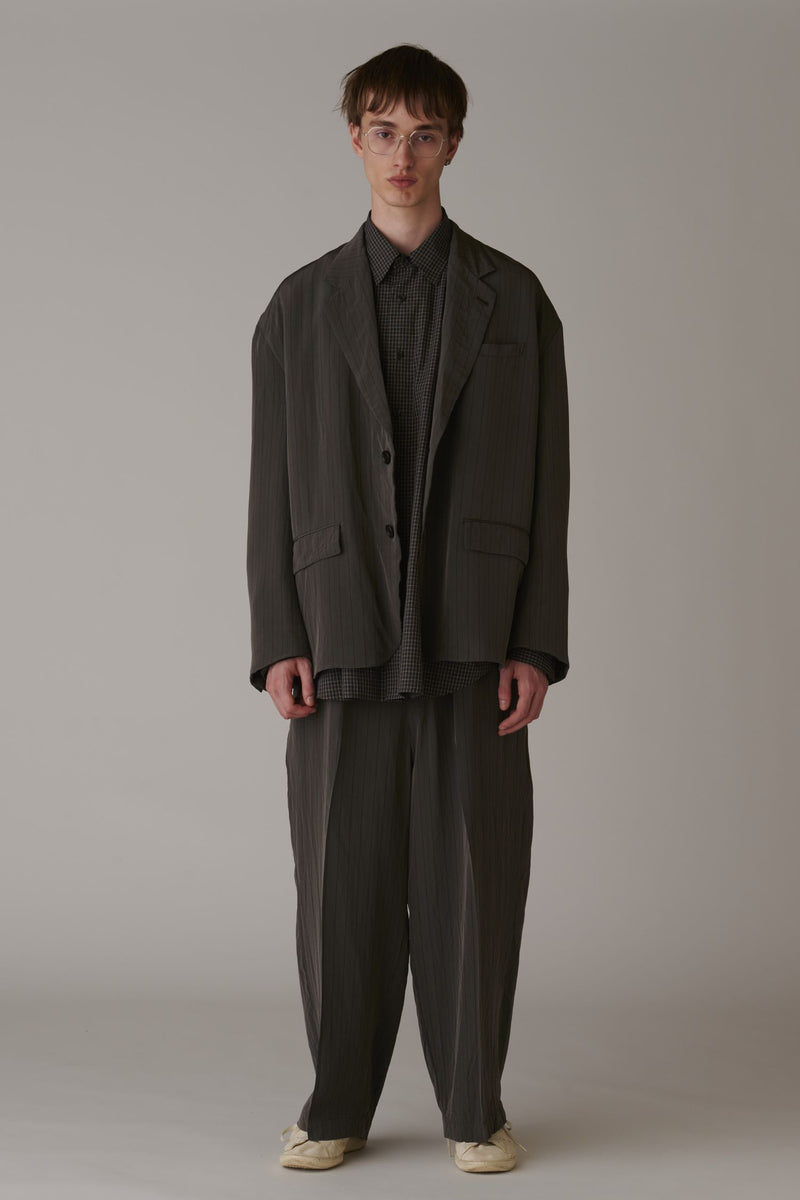 Stripe Over Size Jacket – INSCRIRE