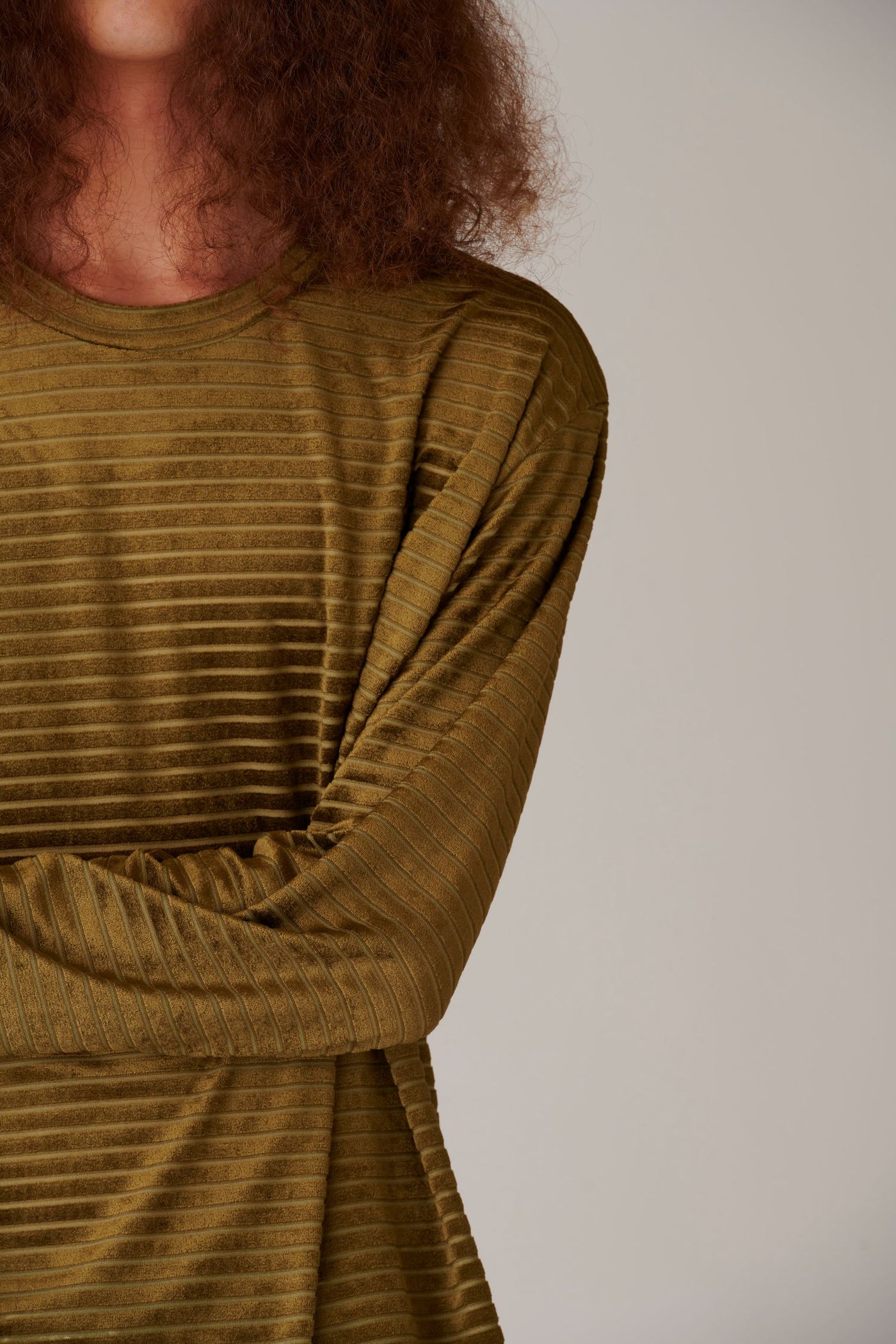 トップス INSCRIRE Velour Border Long Sleeve Tee Velour Border Long Sleeve Tee – INSCRIRE